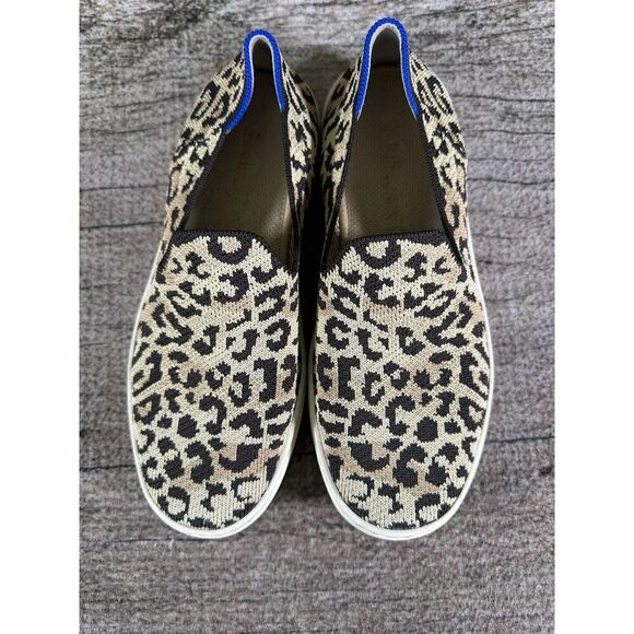 Rothy’s The Original Slip On Sneaker in Animal Print Leopard Knit Sneaker 6 - Picture 3 of 10
